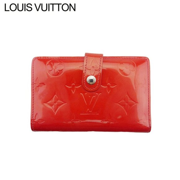 LOUIS VUITTON Clasp Wallet Vernis Pomme d'Amour Authentic Used - Picture 2 of 10